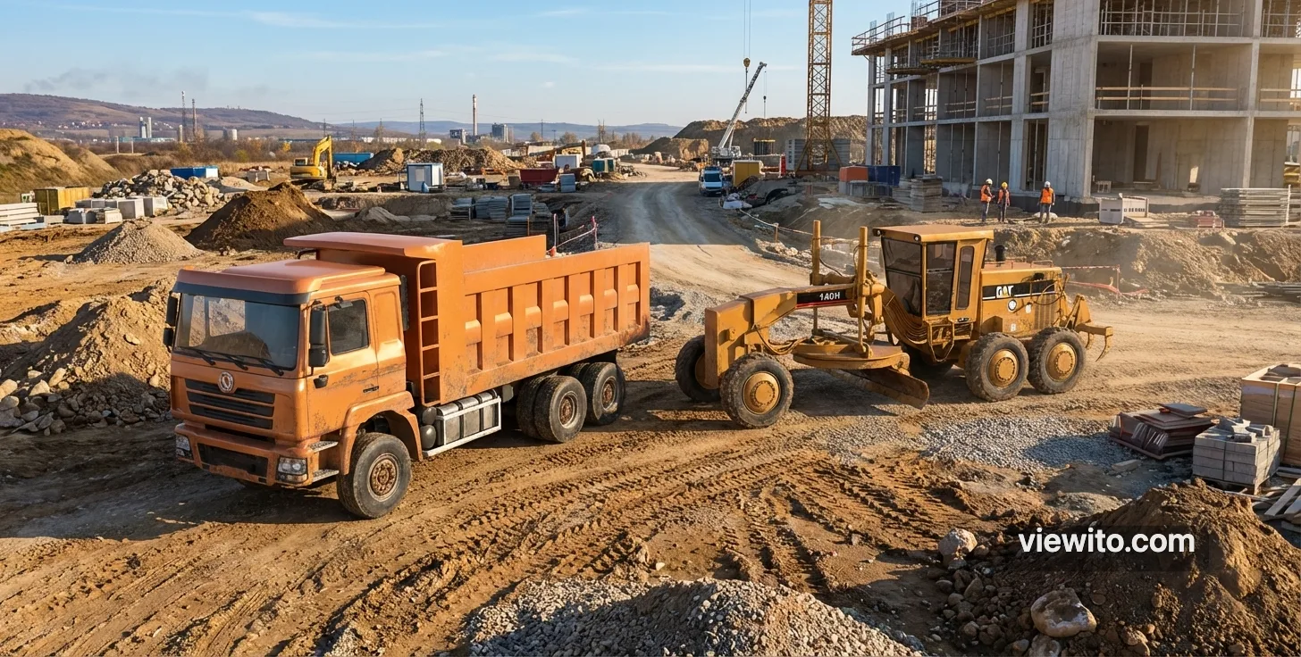 Rendering 3D IA cantiere sicurezza